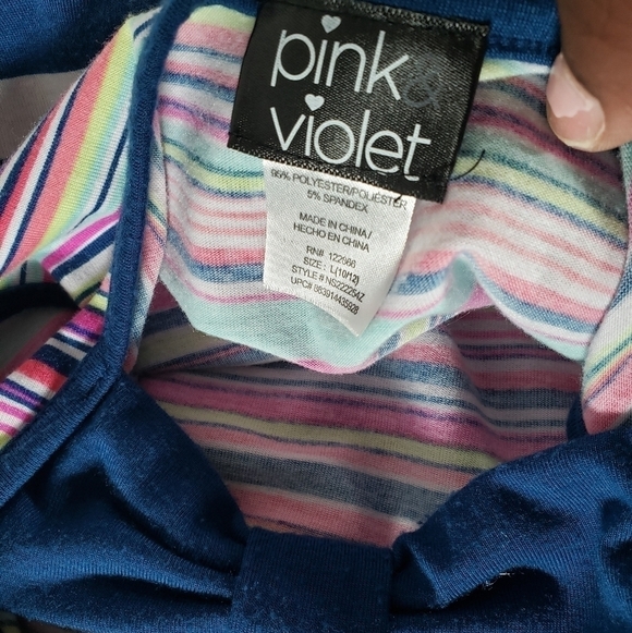 Pink Violet Girl's Pink Multicolored Sundress Sz L (10-12) - Picture 5 of 6